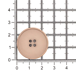 NE56 Пуговица 40L (25мм) 4 прокола, пластик