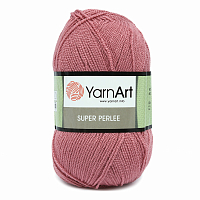 Пряжа YarnArt 'Super Perlee' 100гр 400м (100% акрил) (3017 сухая роза)