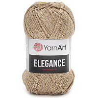 Пряжа YarnArt 'Elegance' 50гр 130м (88% хлопок, 12% металлик) (120 карамель)