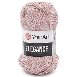 Пряжа YarnArt 'Elegance' 50гр 130м (88% хлопок, 12% металлик) (108 пудровый)