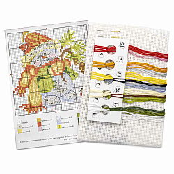 0-59 Набор для вышивания АЛИСА 'Снеговичок' 10*10см