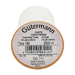 14 Нить Tera 180/2000 м оверлочная, 100% полиэстер Gutermann 735884