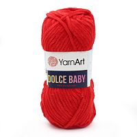 Пряжа YarnArt 'Dolce Baby' 50гр 85м (100% микрополиэстер) (748 красный)