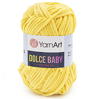 Пряжа YarnArt 'Dolce Baby' 50гр 85м (100% микрополиэстер) (761 желтый)