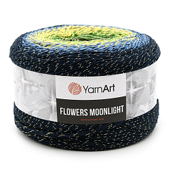 Пряжа YarnArt 'Flowers Moonlight' 260гр 1000м (53% хлопок, 43% полиакрил, 4% металлик)