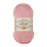 Пряжа ALIZE 'COTTON BABY SOFT ' 100гр. 270м (50% хлопок, 50% акрил) (161 пудра)