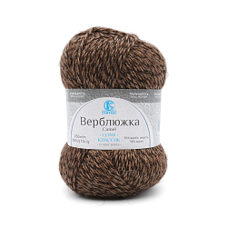 Пряжа Камтекс 'Верблюжка' 100гр. 250м. (70% верблюжья шерсть, 30% акрил) (400 меланж 1)