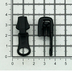 ZL6N.005 077 Слайдер A/L для молнии трактор Т10 (6мм) реверсивный, черный Arta-F