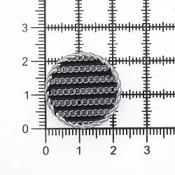 ME 651 Пуговица 'Твидовая' 36L (23мм) на ножке, металл