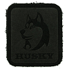 5005 Термоаппликация из замши Husky 3,4*3,89см, 100% кожа 433 черный