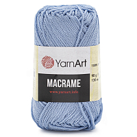 Пряжа YarnArt 'Macrame' 90гр 130м (100% полиэстер) (133 голубой)