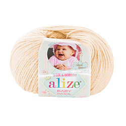 Пряжа ALIZE 'Baby wool' 50гр. 175м. (20% бамбук, 40% шерсть, 40% акрил) ТУ