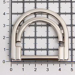 MB 158 Пряжка (Полукольцо двойное) 30мм металл