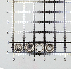 Кнопка трикотажная (закрытая) 9,5мм цв.металл (уп.~144шт) NEW STAR