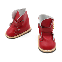 SH-0024 Ботиночки для кукол 7,5*4,2*6,0 см, 1 пара, Astra&Craft (красный)