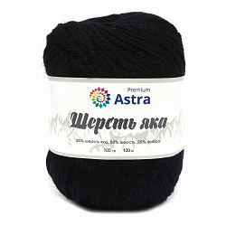 Пряжа Astra Premium 'Шерсть яка' (Yak wool) 100гр 120м (+/-5%) (25%шерсть яка, 50%шерсть, 25%фибра)