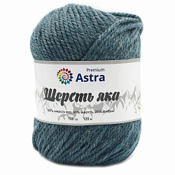 Пряжа Astra Premium 'Шерсть яка' (Yak wool) 100гр 120м (+/-5%) (25%шерсть яка, 50%шерсть, 25%фибра)