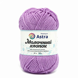 Пряжа Astra Premium 'Молочный хлопок' (Milk Cotton) 50гр 100м (+/-5%) (50%хлопок, 50%молочный акрил)