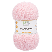 Пряжа Вязь 'Махровая' 100гр 420м (100% полиэстер) (113 розовый)